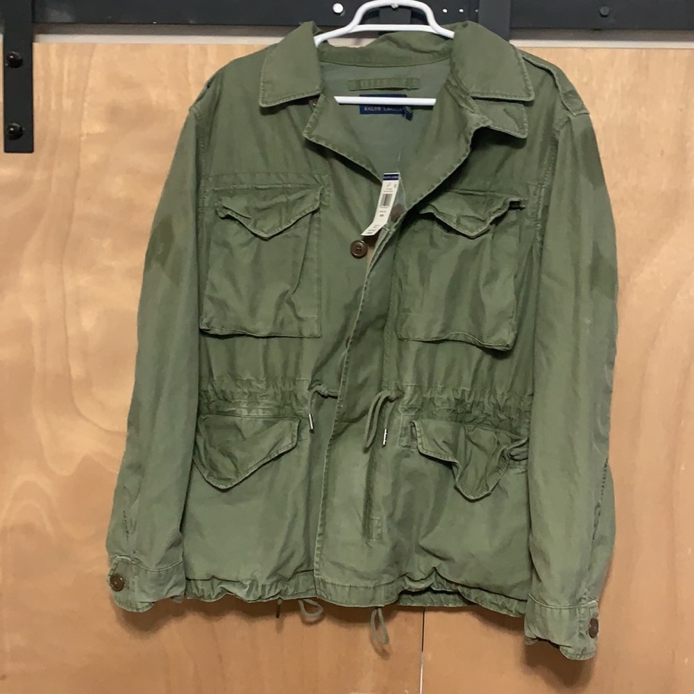 NWT Ralph Lauren Men’s Army Green Bomber Jacket M
